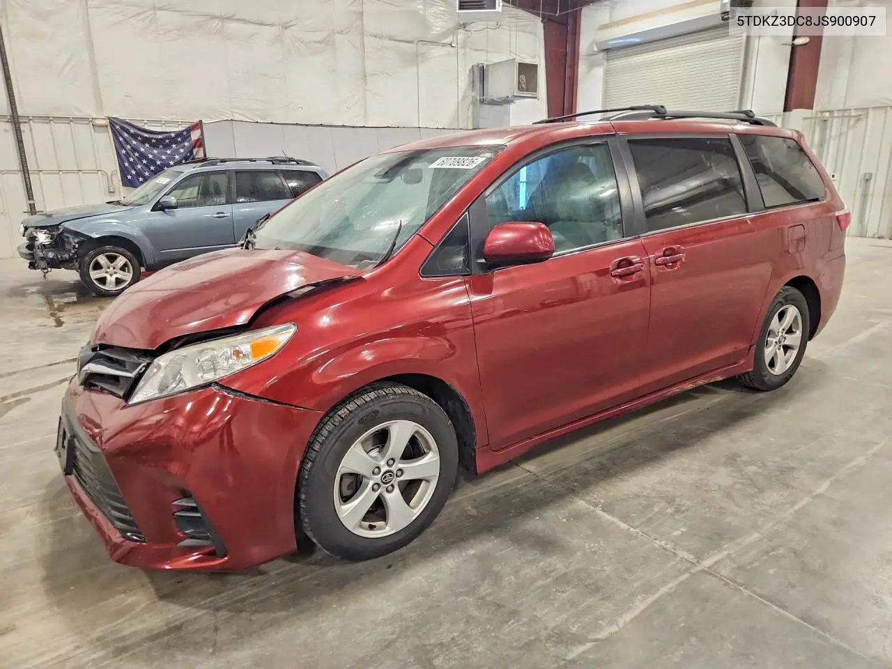 2018 Toyota Sienna Le VIN: 5TDKZ3DC8JS900907 Lot: 60709826