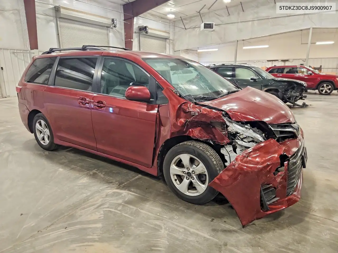 2018 Toyota Sienna Le VIN: 5TDKZ3DC8JS900907 Lot: 60709826