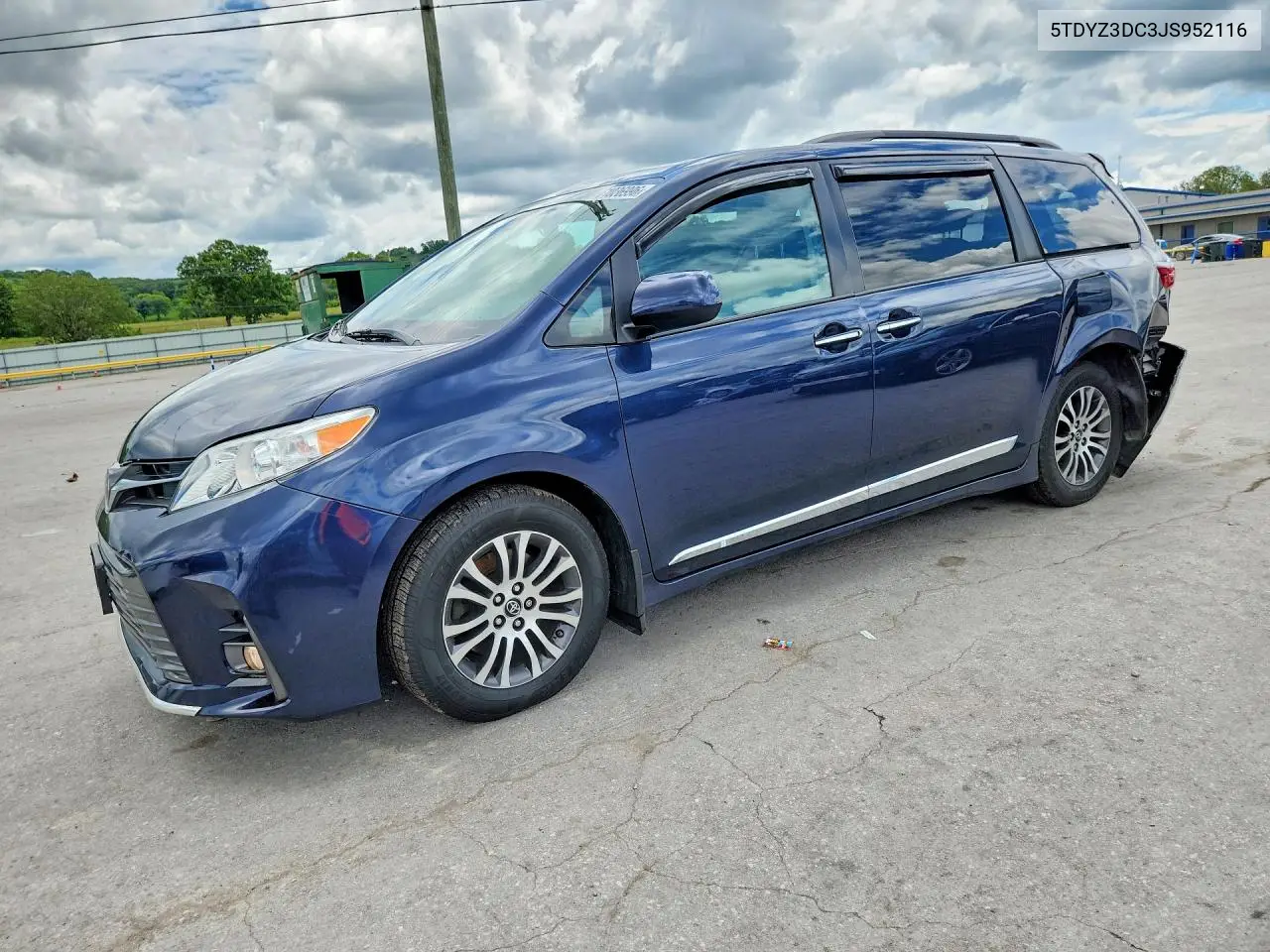 2018 Toyota Sienna Xle 8-Passenger VIN: 5TDYZ3DC3JS952116 Lot: 61036996