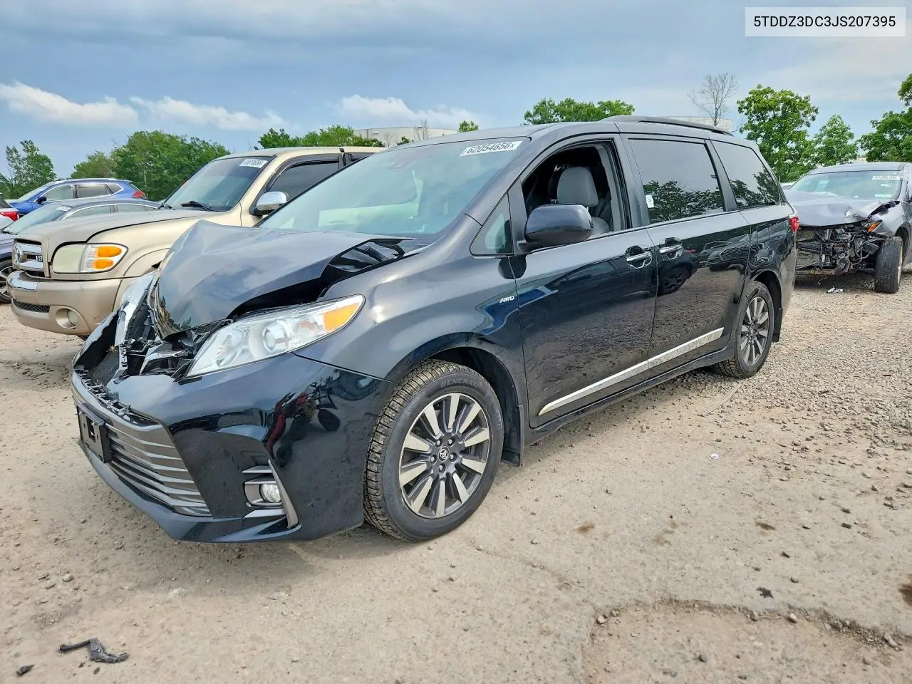 2018 Toyota Sienna Xle 7-Passenger VIN: 5TDDZ3DC3JS207395 Lot: 62054656