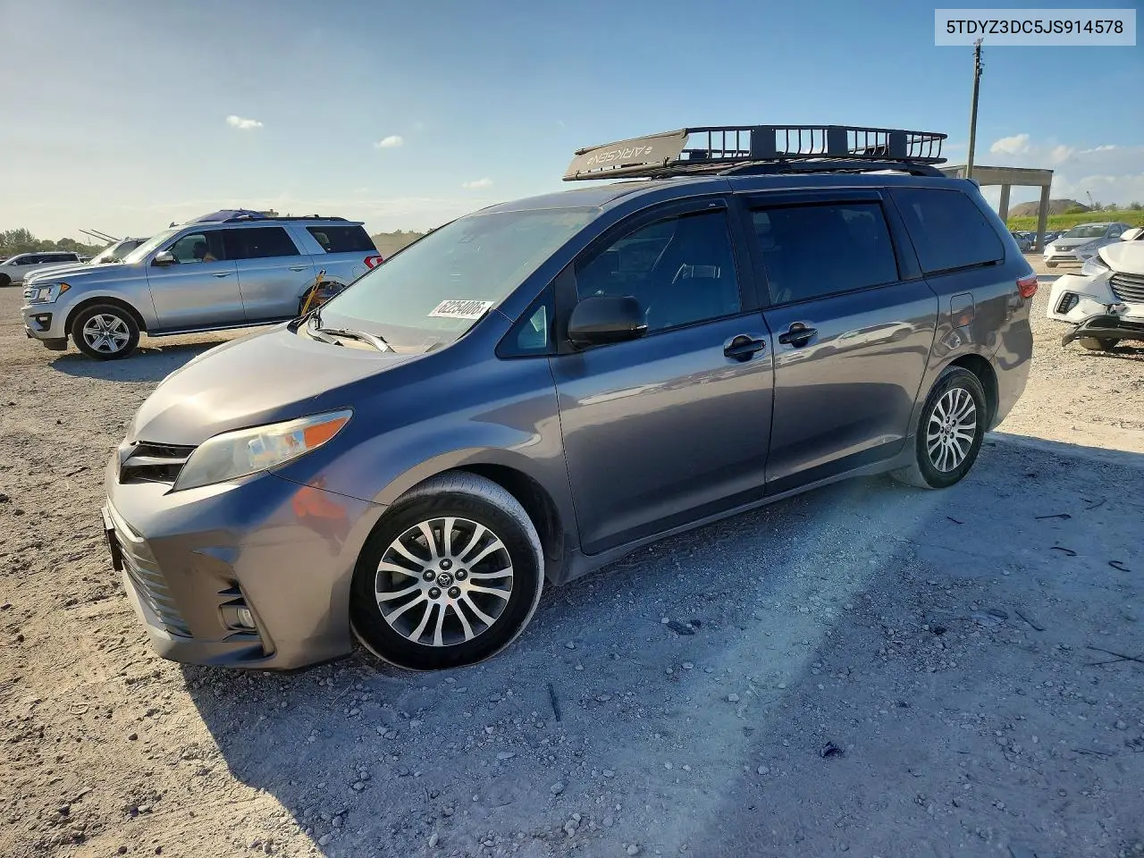 2018 Toyota Sienna Xle Premium 8-Passenger VIN: 5TDYZ3DC5JS914578 Lot: 62254006