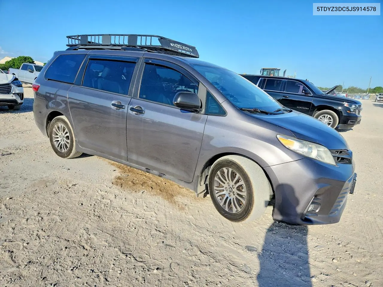 2018 Toyota Sienna Xle Premium 8-Passenger VIN: 5TDYZ3DC5JS914578 Lot: 62254006