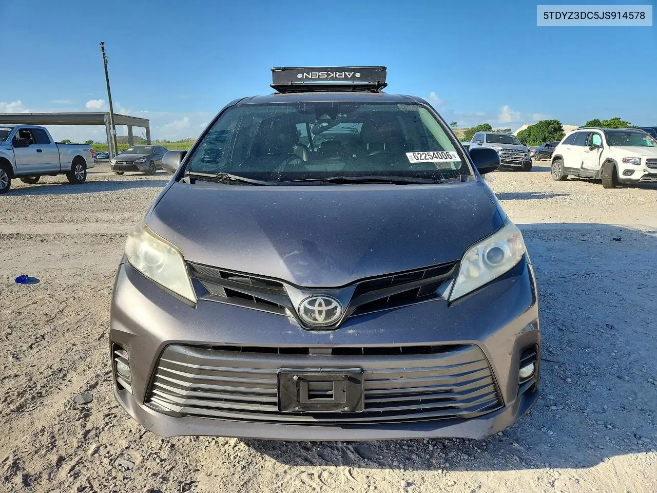 2018 Toyota Sienna Xle Premium 8-Passenger VIN: 5TDYZ3DC5JS914578 Lot: 62254006