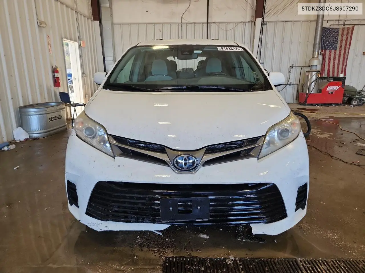 5TDKZ3DC6JS907290 2018 Toyota Sienna Le