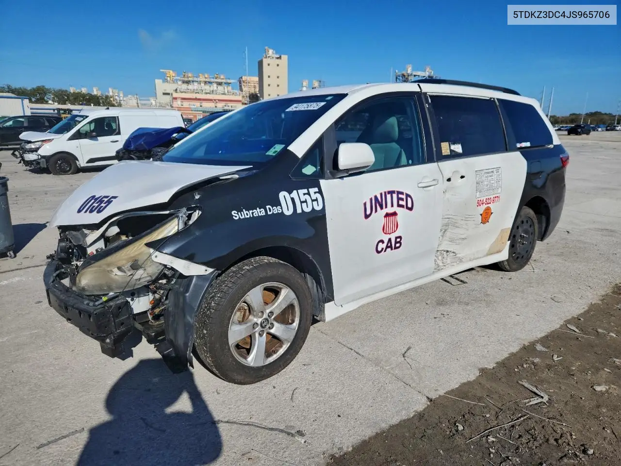 5TDKZ3DC4JS965706 2018 Toyota Sienna Le