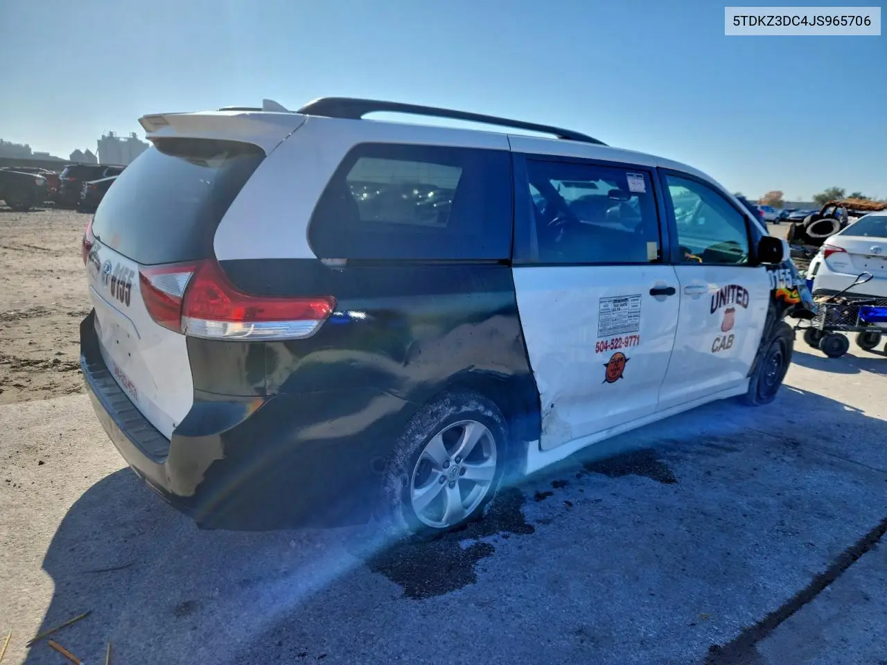 5TDKZ3DC4JS965706 2018 Toyota Sienna Le