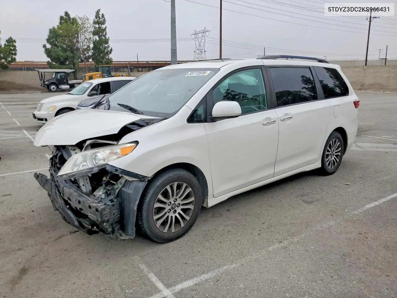 2019 Toyota Sienna Xle 8-Passenger VIN: 5TDYZ3DC2KS966431 Lot: 58772036