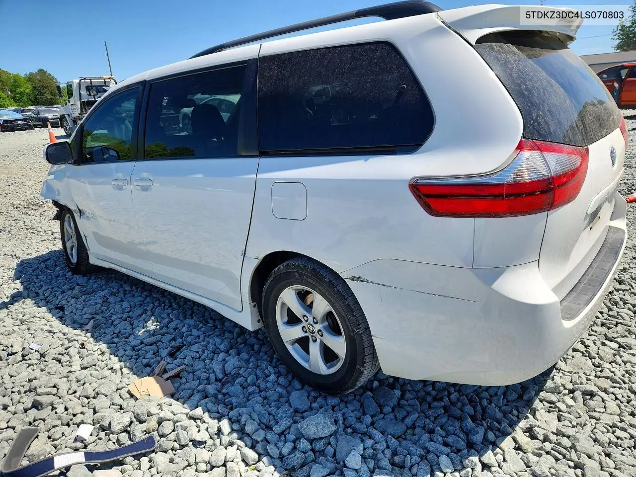 2020 Toyota Sienna Le VIN: 5TDKZ3DC4LS070803 Lot: 50696036