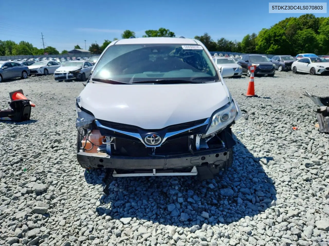 2020 Toyota Sienna Le VIN: 5TDKZ3DC4LS070803 Lot: 50696036