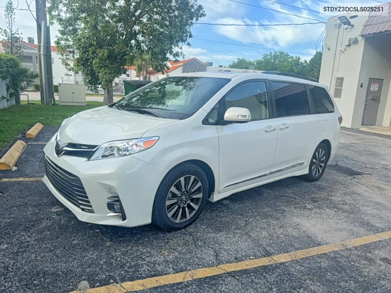 5TDYZ3DC5LS025251 2020 Toyota Sienna Limited Premium 7-Passenger