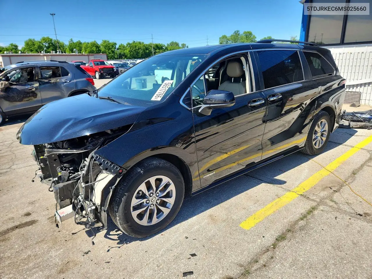2021 Toyota Sienna Xle VIN: 5TDJRKEC6MS025660 Lot: 56517766