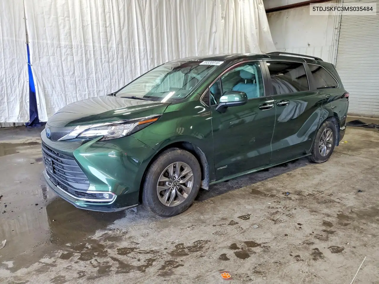 2021 Toyota Sienna Xle VIN: 5TDJSKFC3MS035484 Lot: 59336916
