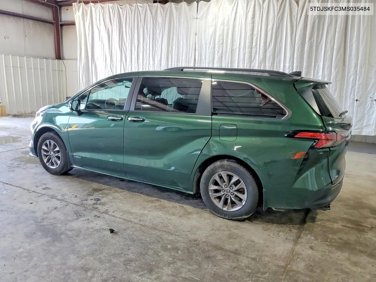 2021 Toyota Sienna Xle VIN: 5TDJSKFC3MS035484 Lot: 59336916