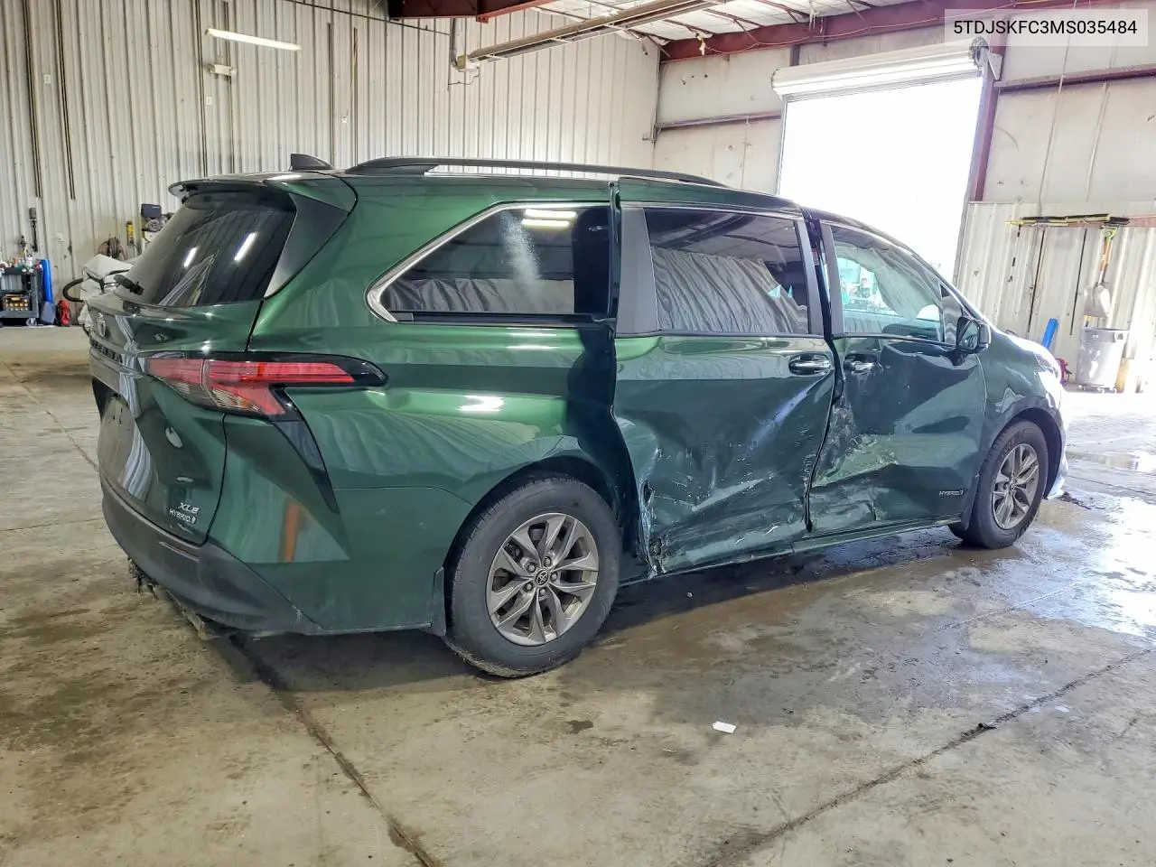 2021 Toyota Sienna Xle VIN: 5TDJSKFC3MS035484 Lot: 59336916