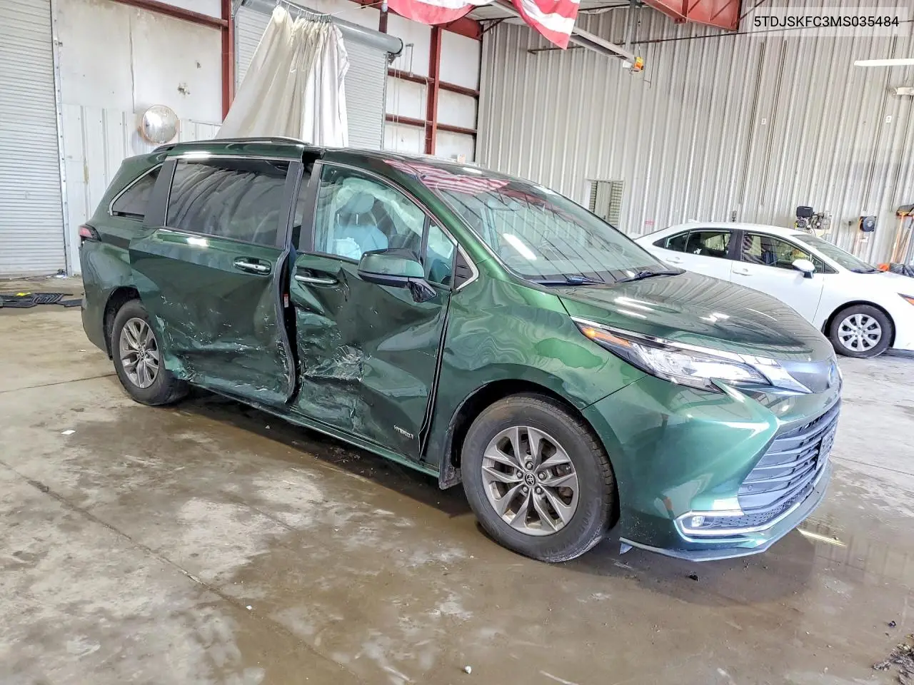 2021 Toyota Sienna Xle VIN: 5TDJSKFC3MS035484 Lot: 59336916