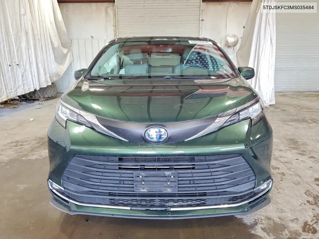 2021 Toyota Sienna Xle VIN: 5TDJSKFC3MS035484 Lot: 59336916