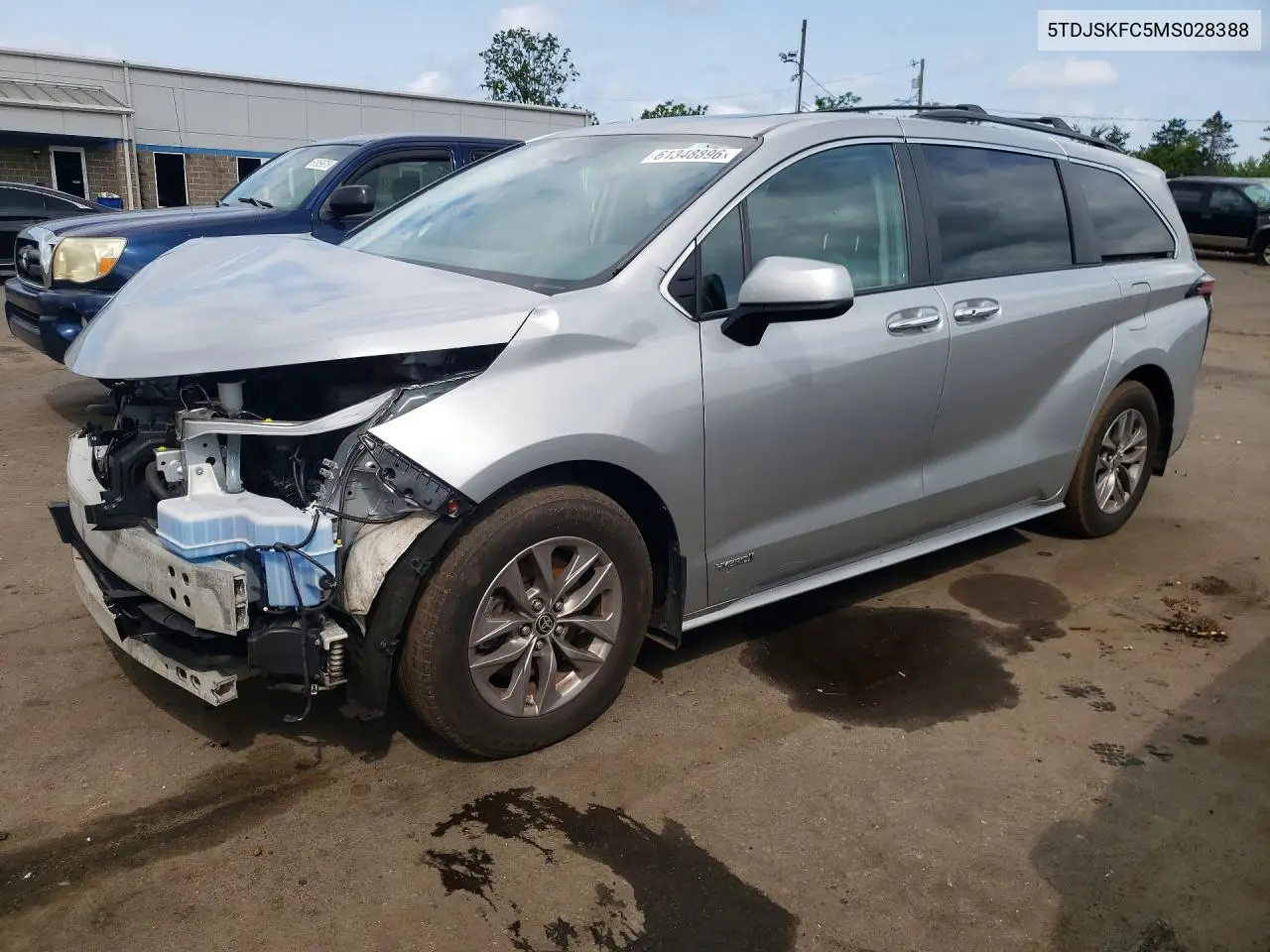2021 Toyota Sienna Xle VIN: 5TDJSKFC5MS028388 Lot: 61348896