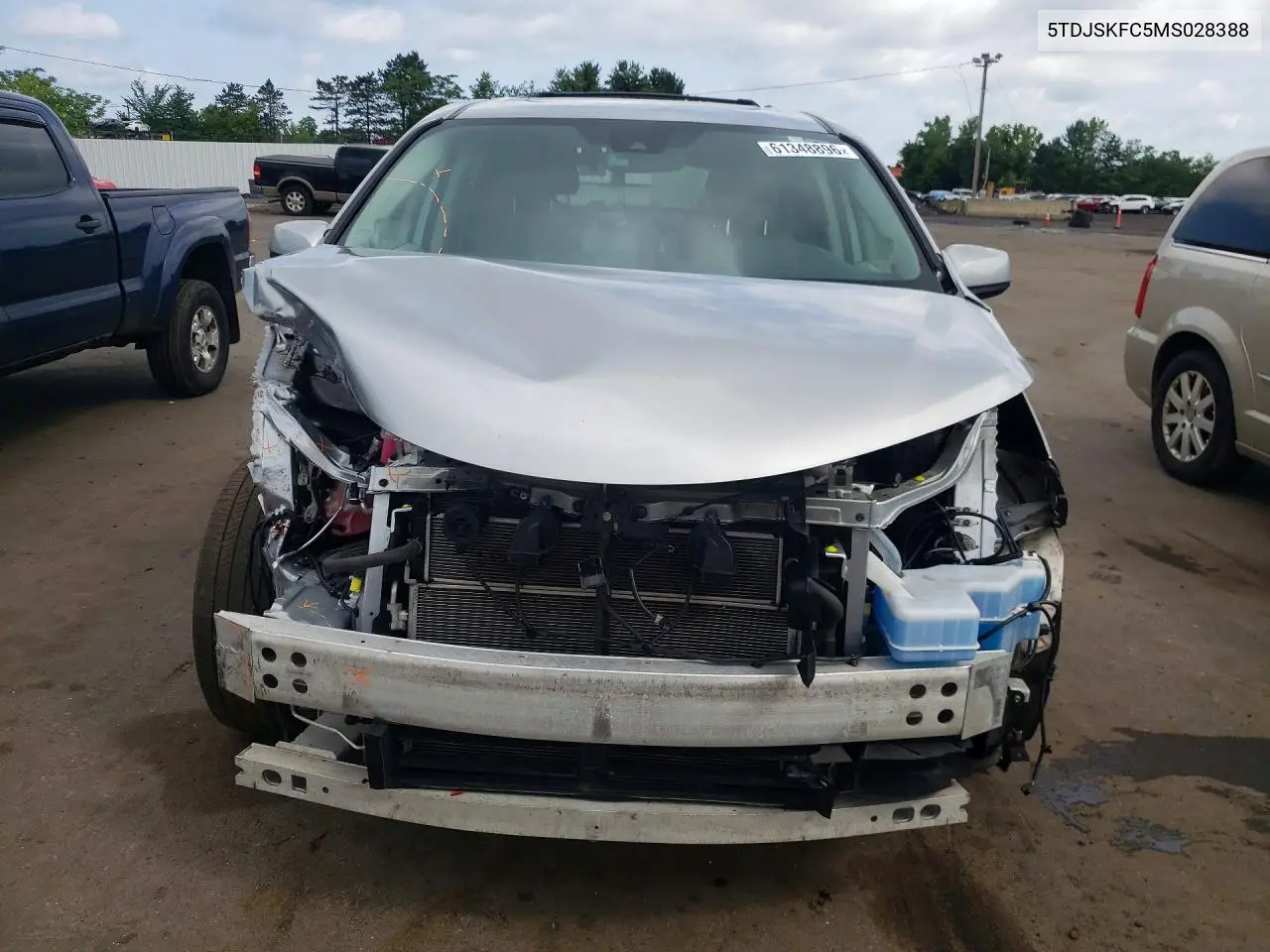 2021 Toyota Sienna Xle VIN: 5TDJSKFC5MS028388 Lot: 61348896