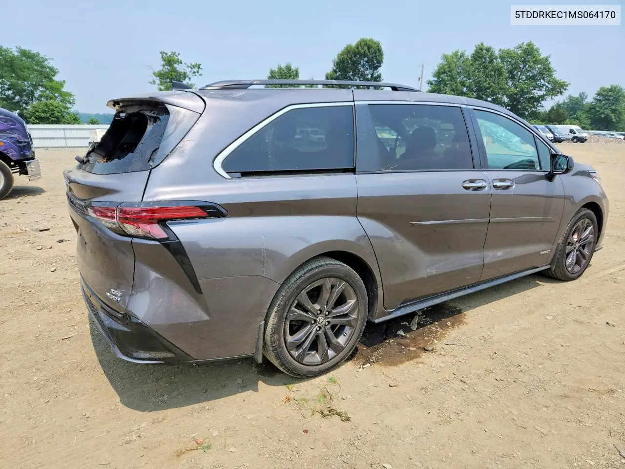 2021 Toyota Sienna Xse VIN: 5TDDRKEC1MS064170 Lot: 61356456