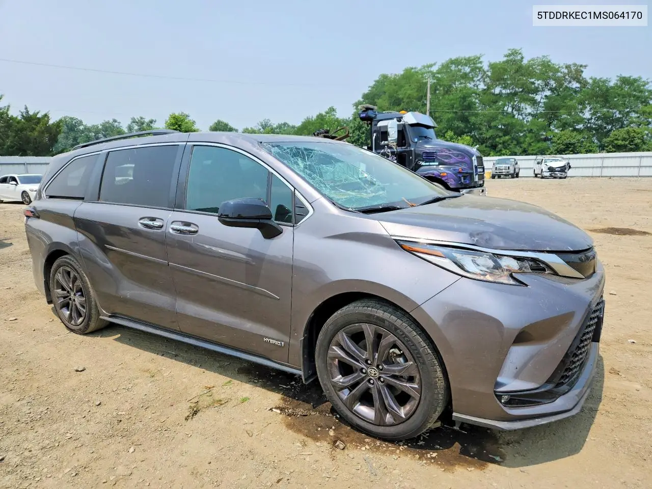 2021 Toyota Sienna Xse VIN: 5TDDRKEC1MS064170 Lot: 61356456