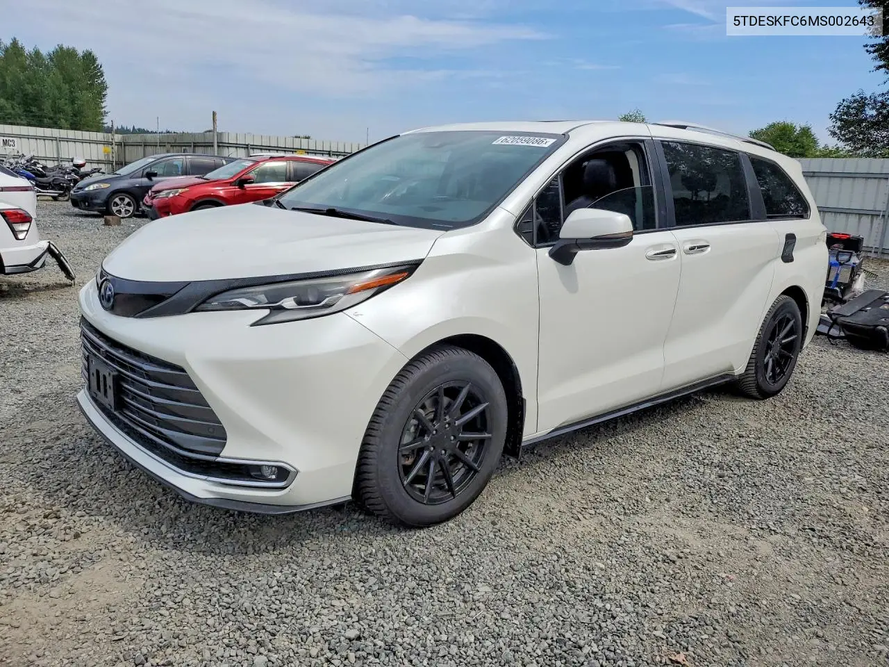 2021 Toyota Sienna Platinum 7-Passenger VIN: 5TDESKFC6MS002643 Lot: 62059086