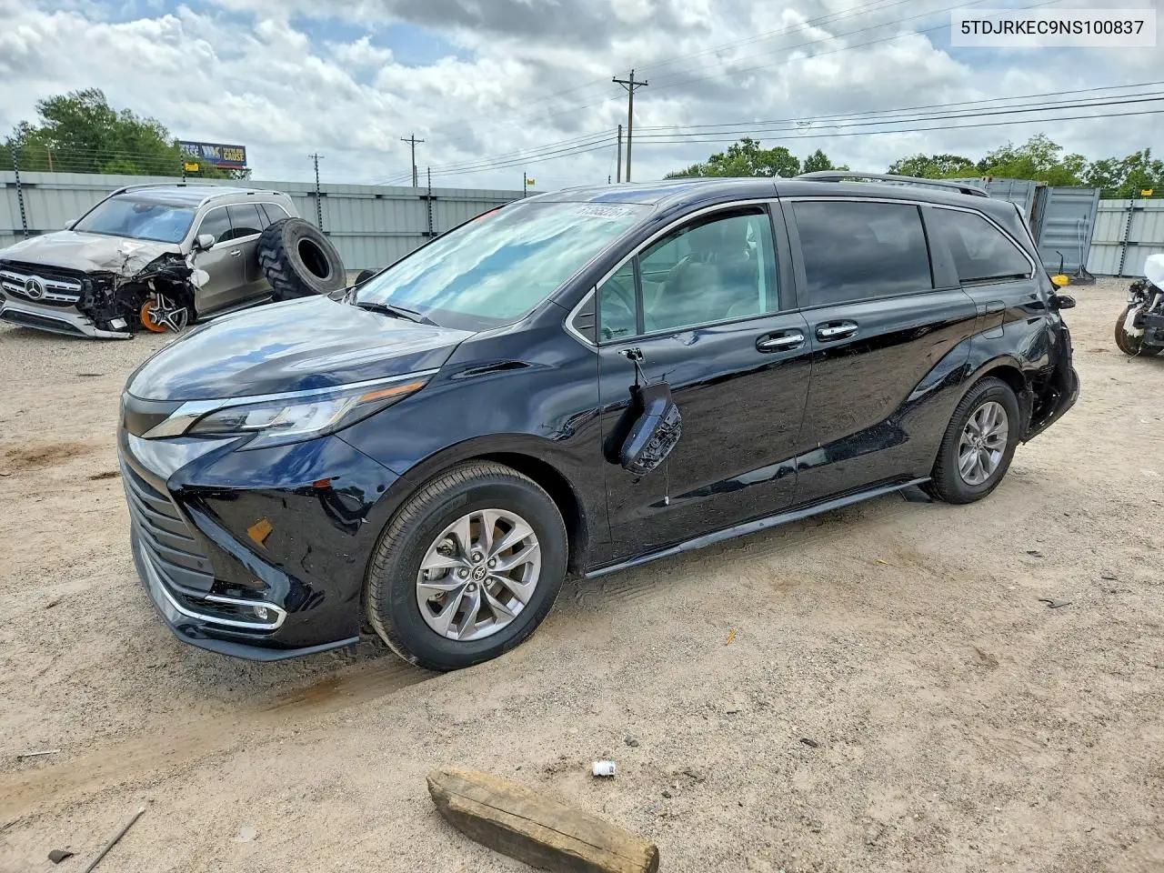 2022 Toyota Sienna Xle VIN: 5TDJRKEC9NS100837 Lot: 61365226