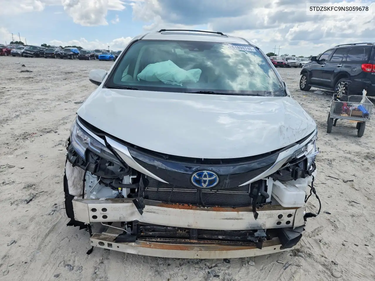 2022 Toyota Sienna Limited 7-Passenger VIN: 5TDZSKFC9NS059678 Lot: 61899746