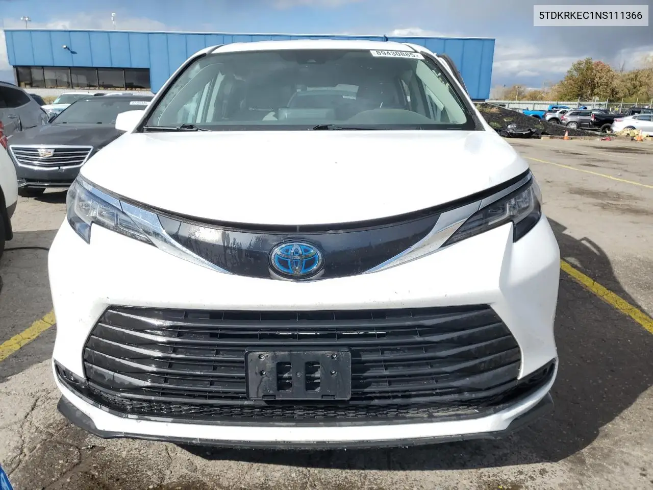 5TDKRKEC1NS111366 2022 Toyota Sienna Le