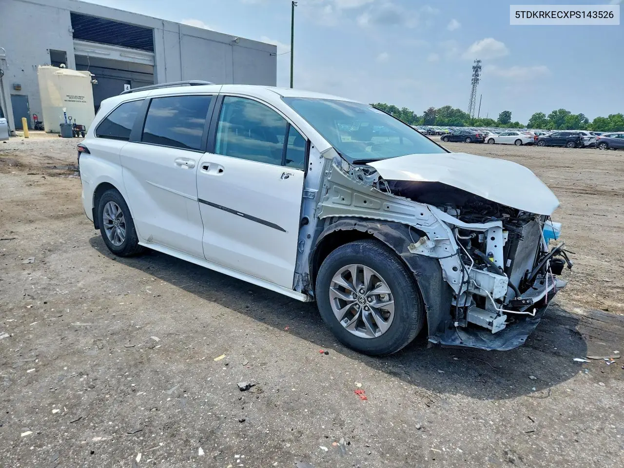 2023 Toyota Sienna Le VIN: 5TDKRKECXPS143526 Lot: 60137436