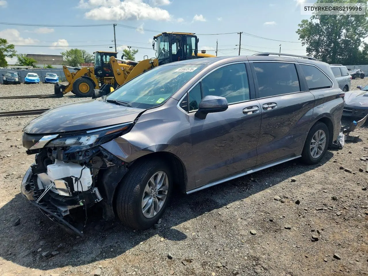2024 Toyota Sienna Xle VIN: 5TDYRKEC4RS219996 Lot: 62063576