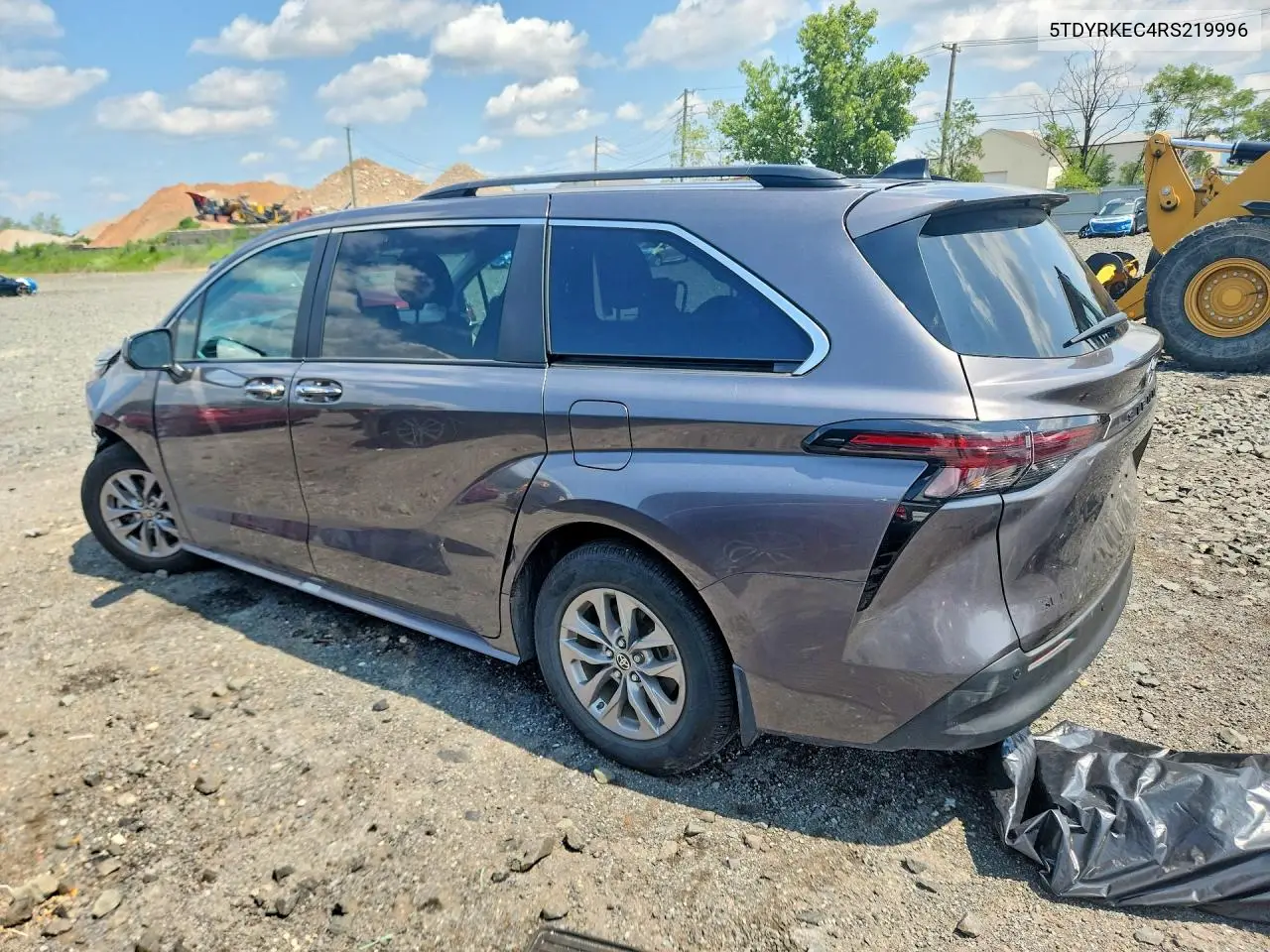 2024 Toyota Sienna Xle VIN: 5TDYRKEC4RS219996 Lot: 62063576