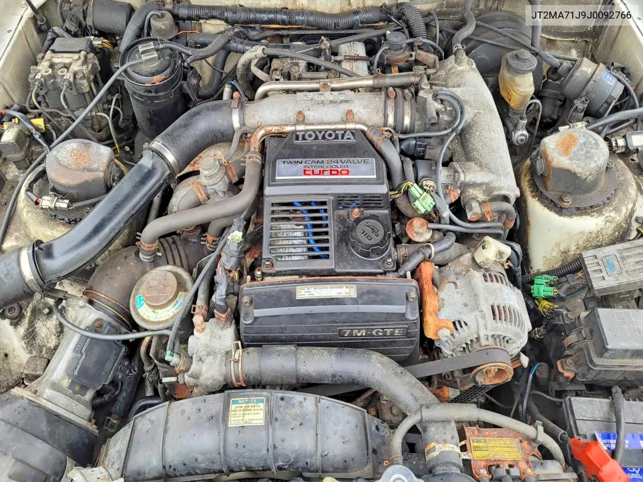 1988 Toyota Supra Turbo VIN: JT2MA71J9J0092766 Lot: 62074416