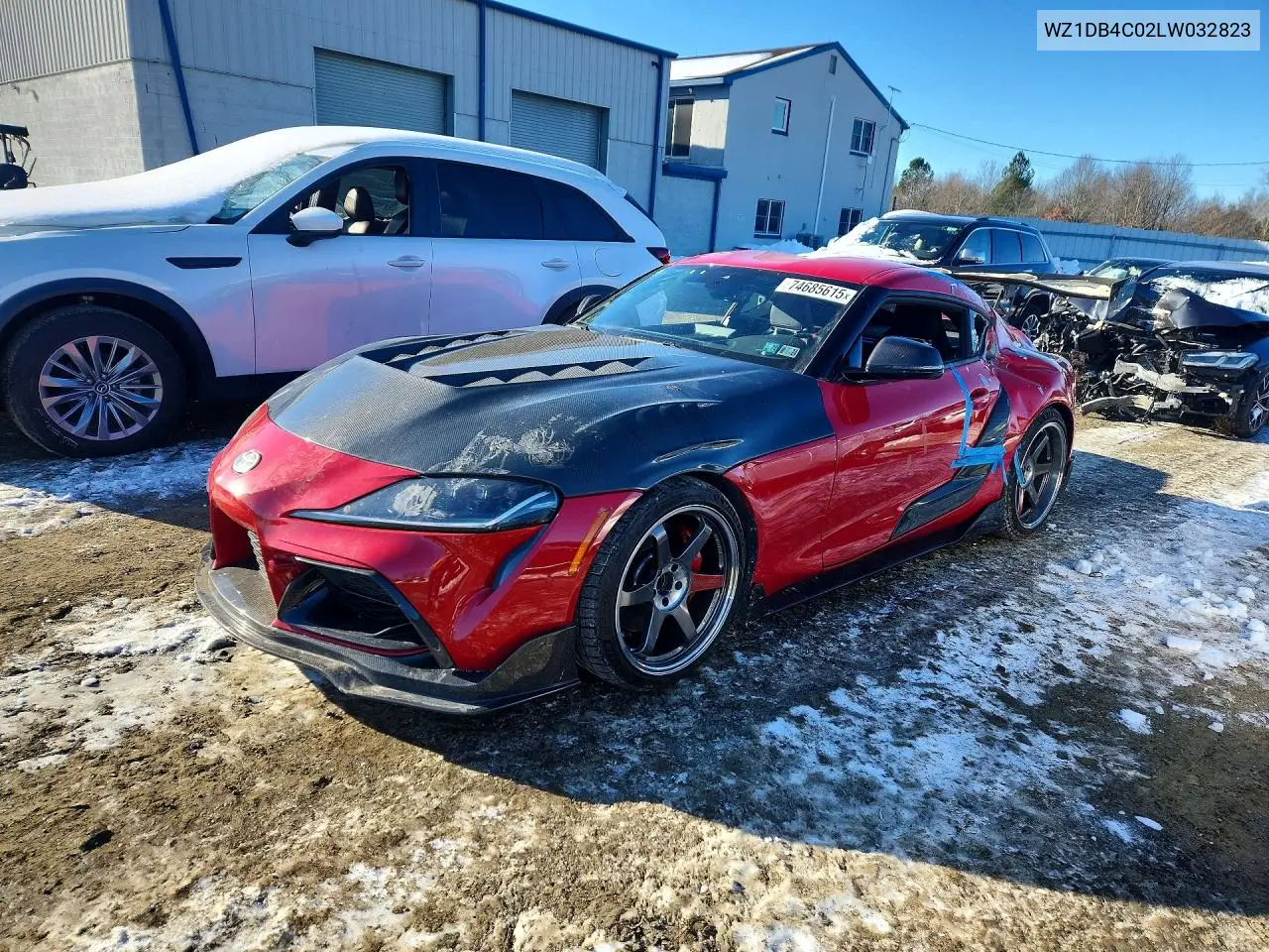 2020 Toyota Supra Base VIN: WZ1DB4C02LW032823 Lot: 61379396