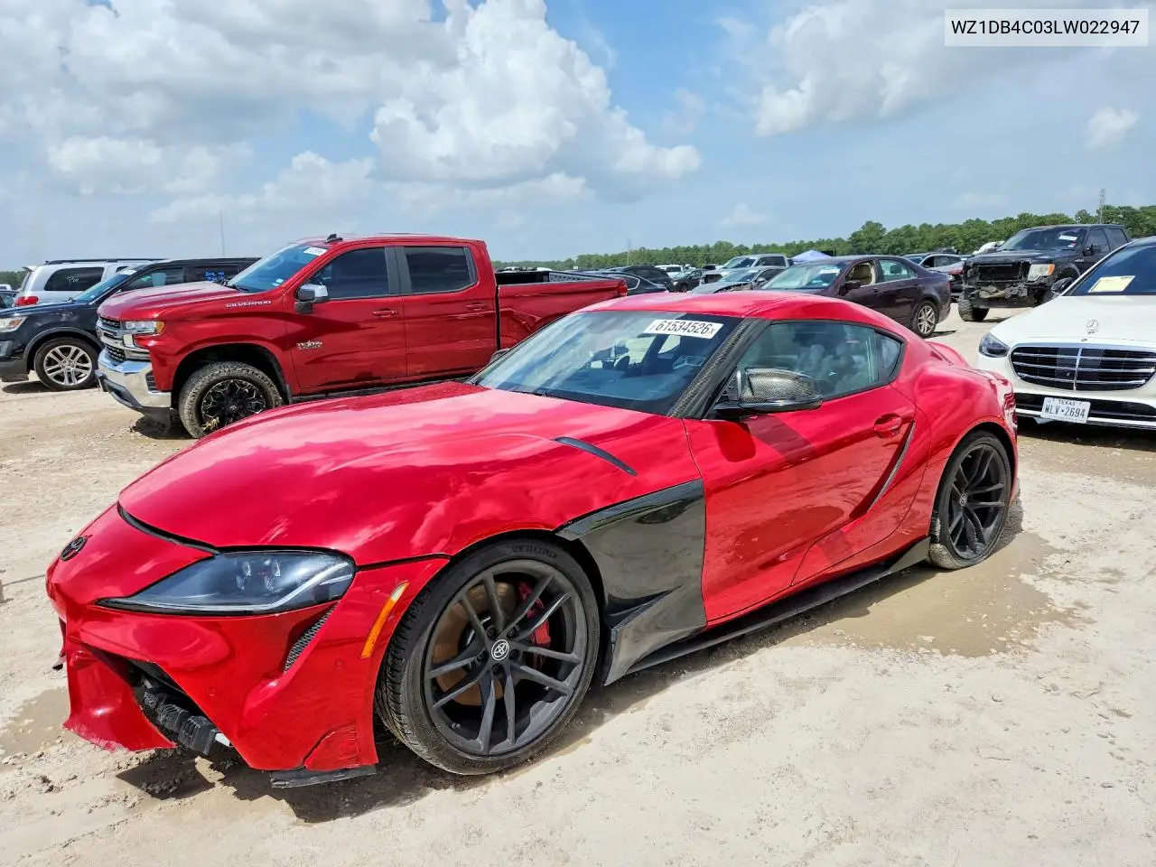 2020 Toyota Gr Supra Launch Edition VIN: WZ1DB4C03LW022947 Lot: 61534526