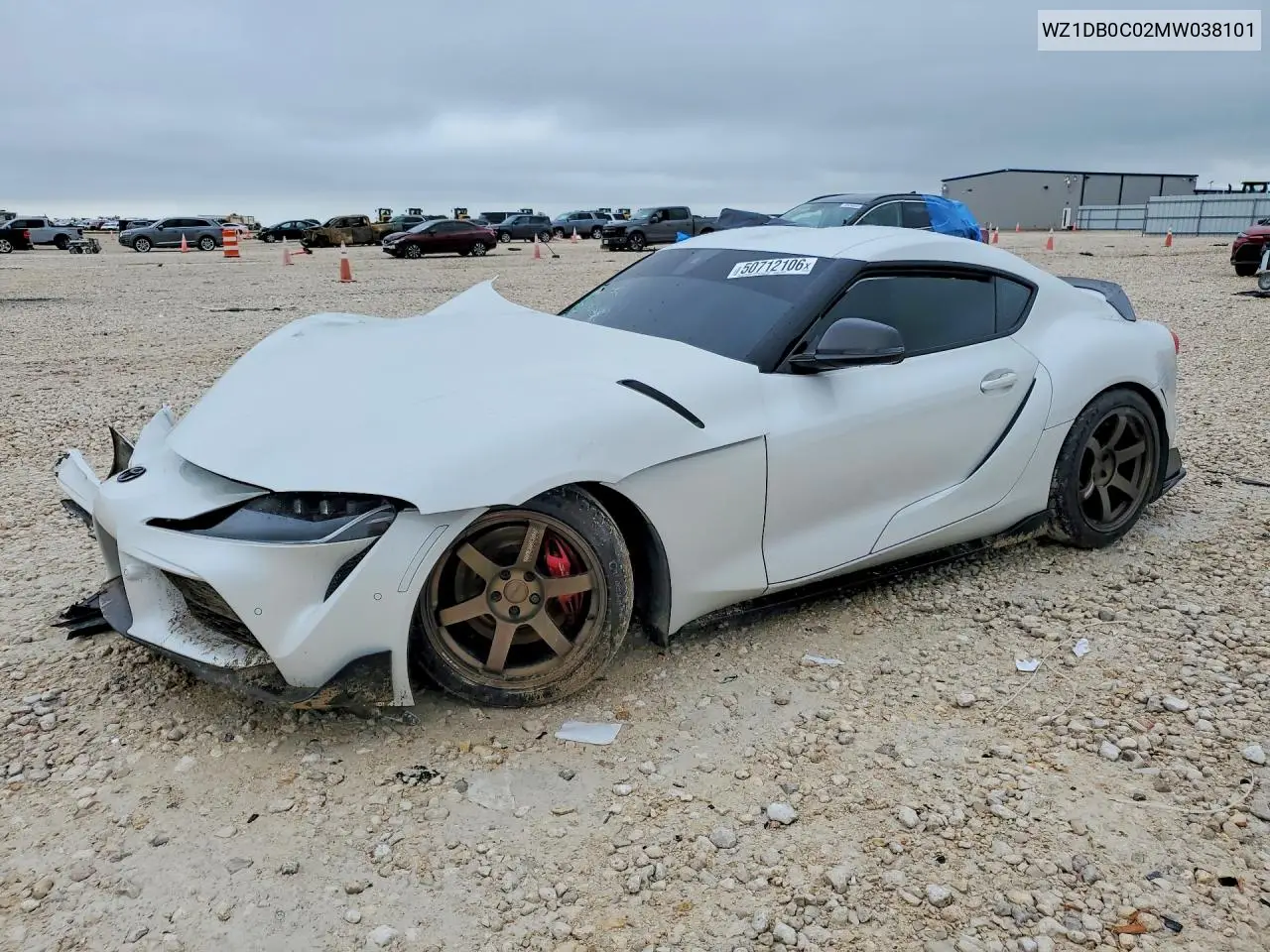 2021 Toyota Gr Supra 3.0 Premium VIN: WZ1DB0C02MW038101 Lot: 50712106