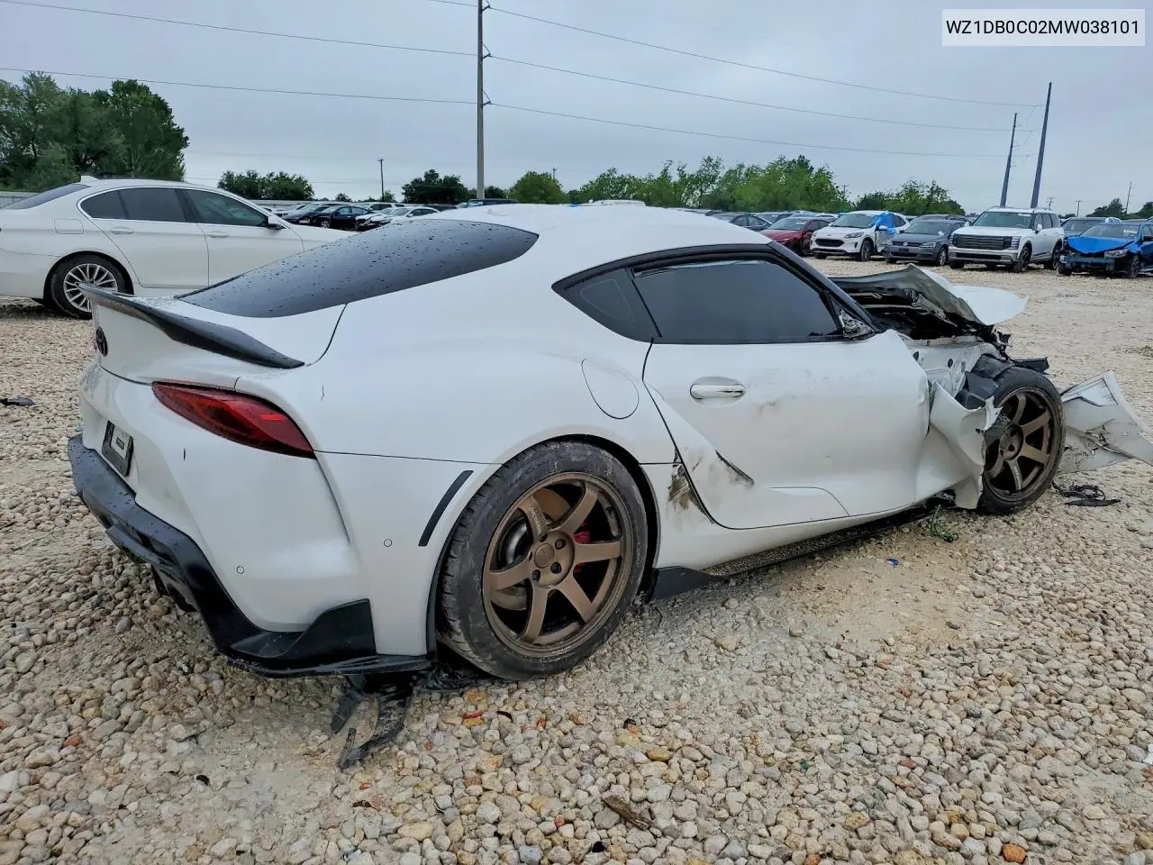 2021 Toyota Gr Supra 3.0 Premium VIN: WZ1DB0C02MW038101 Lot: 50712106
