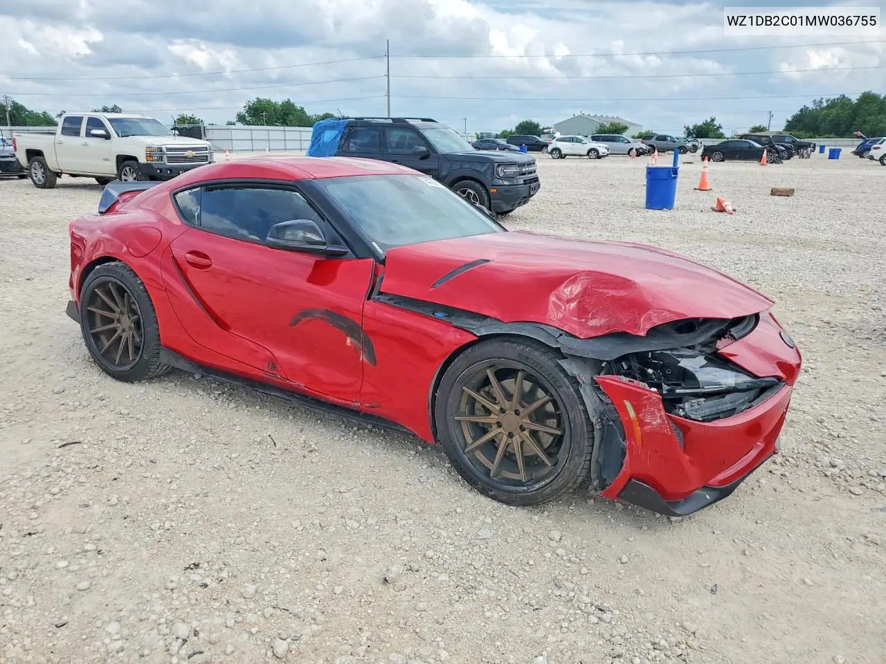 2021 Toyota Gr Supra 2.0 VIN: WZ1DB2C01MW036755 Lot: 54729076