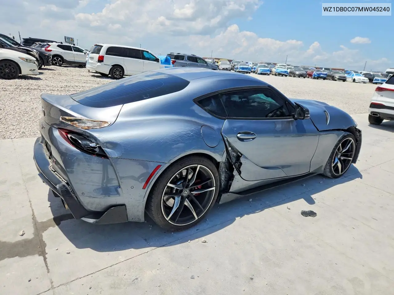 2021 Toyota Gr Supra 3.0 Premium VIN: WZ1DB0C07MW045240 Lot: 55823516