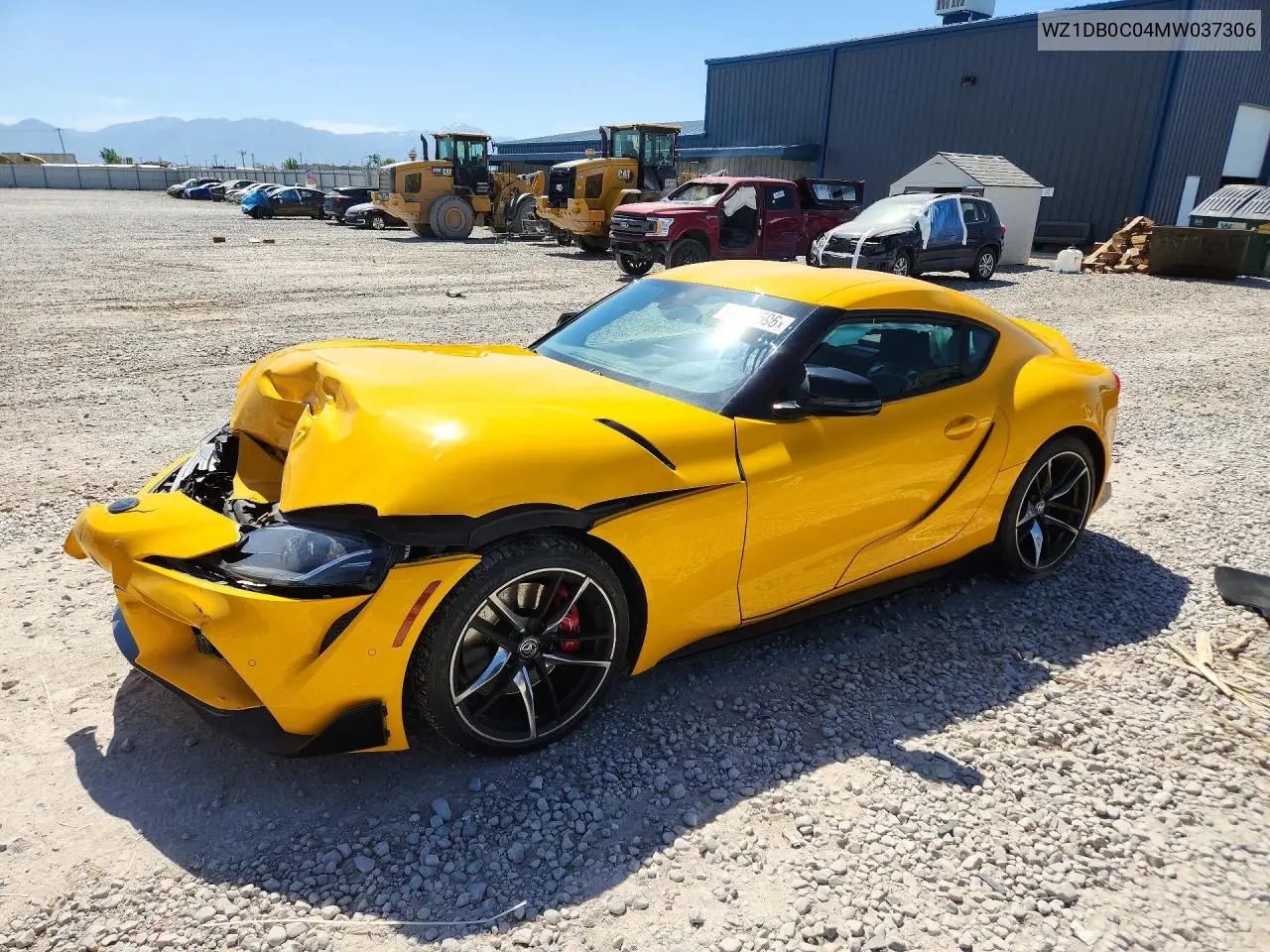 2021 Toyota Gr Supra 3.0 Premium VIN: WZ1DB0C04MW037306 Lot: 56627596