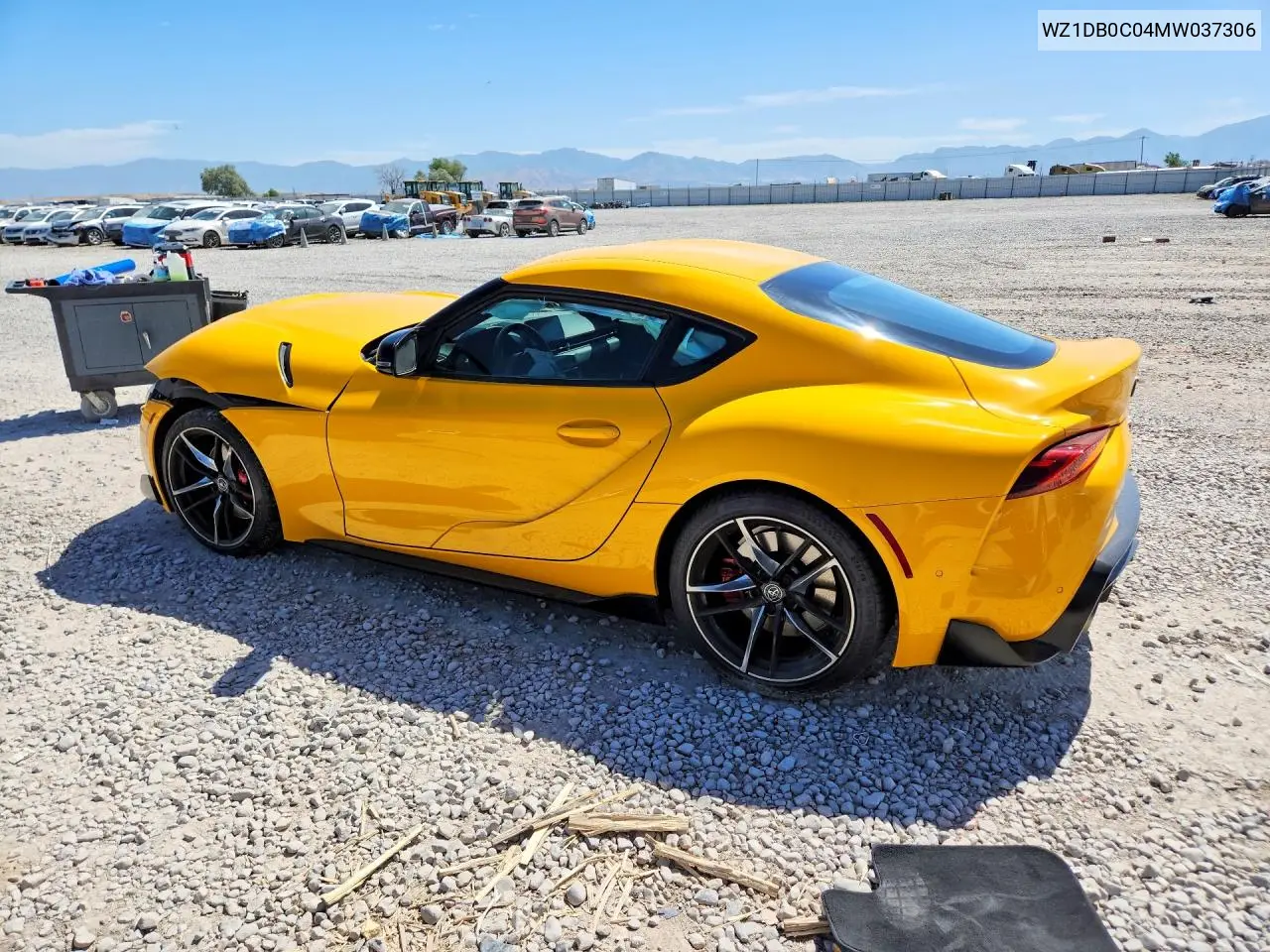 2021 Toyota Gr Supra 3.0 Premium VIN: WZ1DB0C04MW037306 Lot: 56627596
