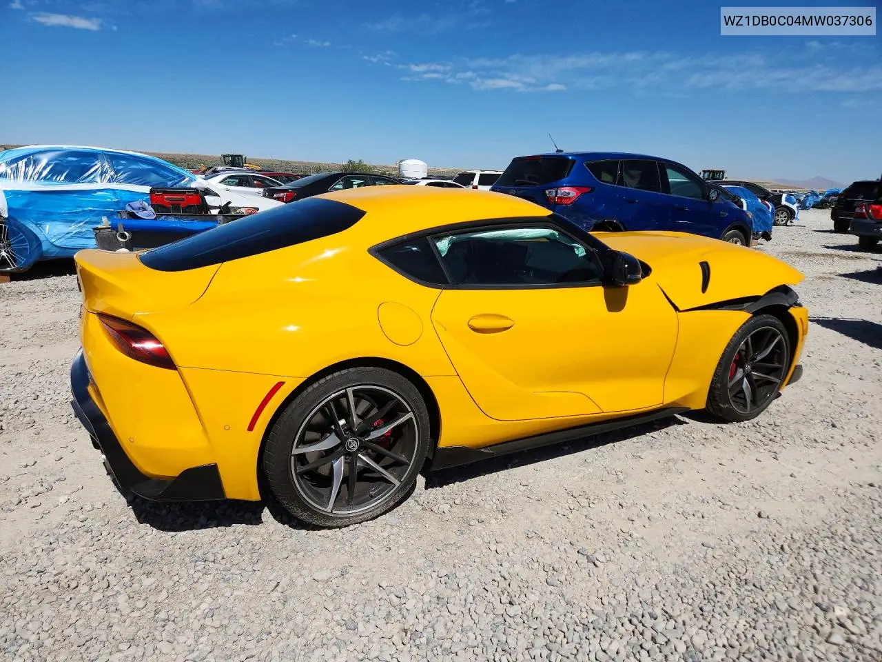 2021 Toyota Gr Supra 3.0 Premium VIN: WZ1DB0C04MW037306 Lot: 56627596