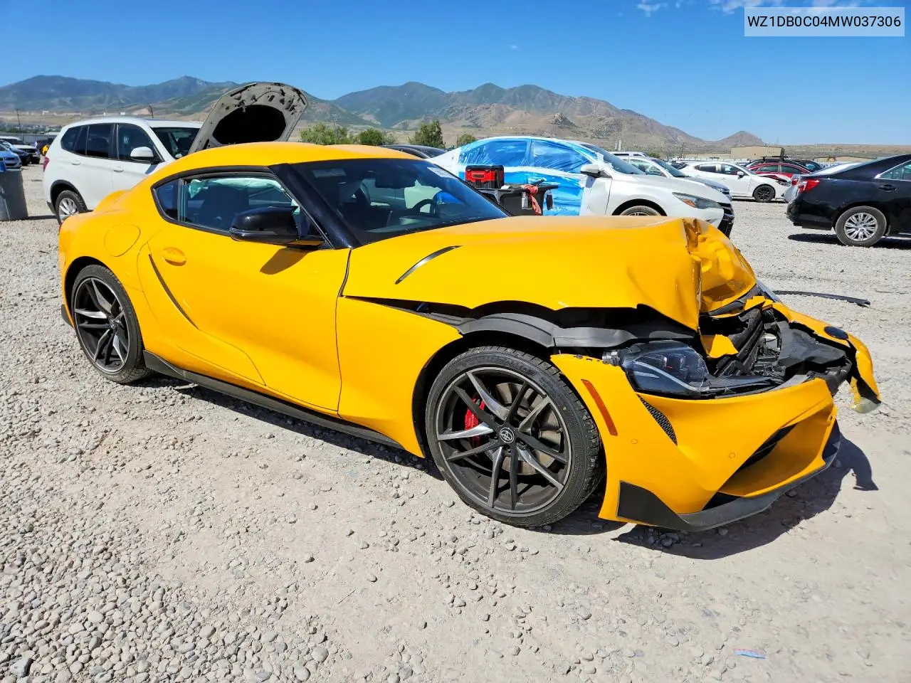 2021 Toyota Gr Supra 3.0 Premium VIN: WZ1DB0C04MW037306 Lot: 56627596