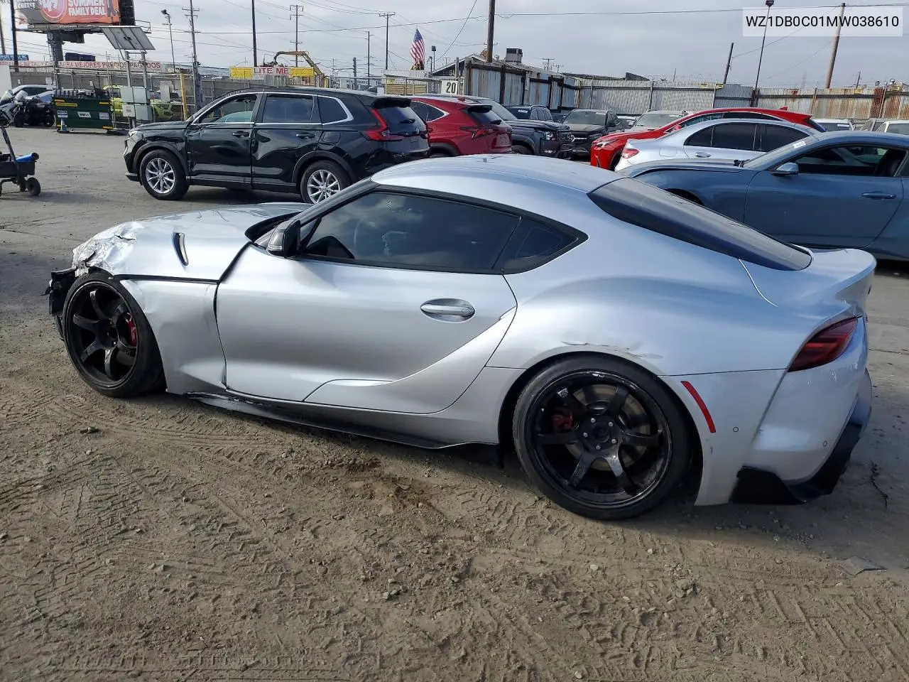 2021 Toyota Gr Supra 3.0 Premium VIN: WZ1DB0C01MW038610 Lot: 57200376