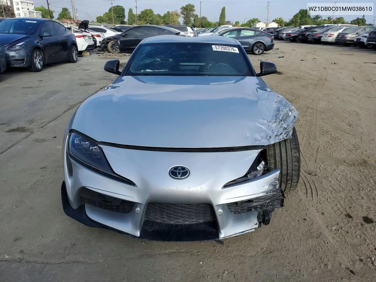 2021 Toyota Gr Supra 3.0 Premium VIN: WZ1DB0C01MW038610 Lot: 57200376