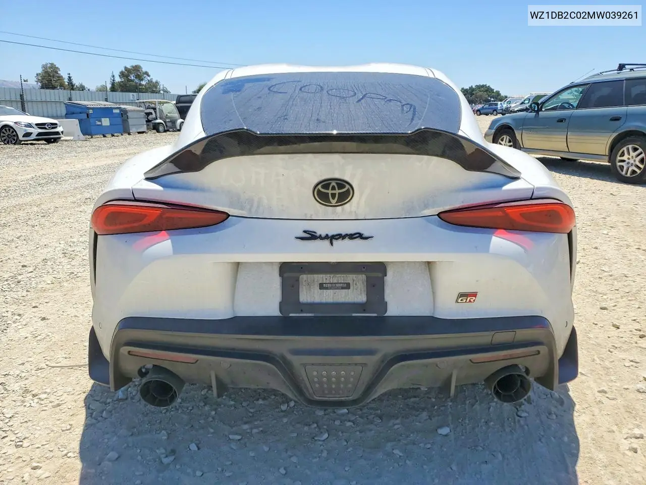 2021 Toyota Gr Supra 2.0 VIN: WZ1DB2C02MW039261 Lot: 58148526