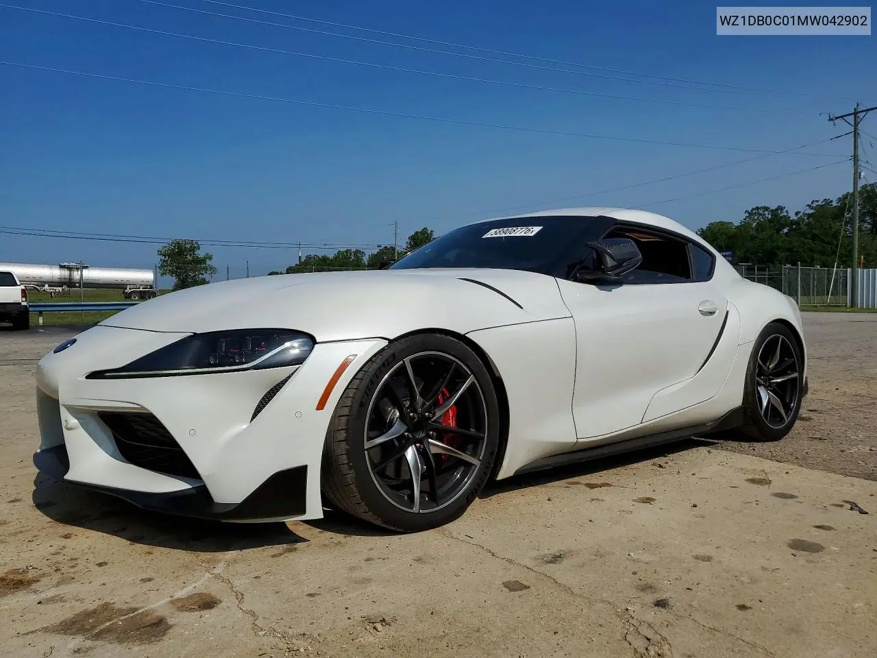 2021 Toyota Gr Supra 3.0 Premium VIN: WZ1DB0C01MW042902 Lot: 58908776