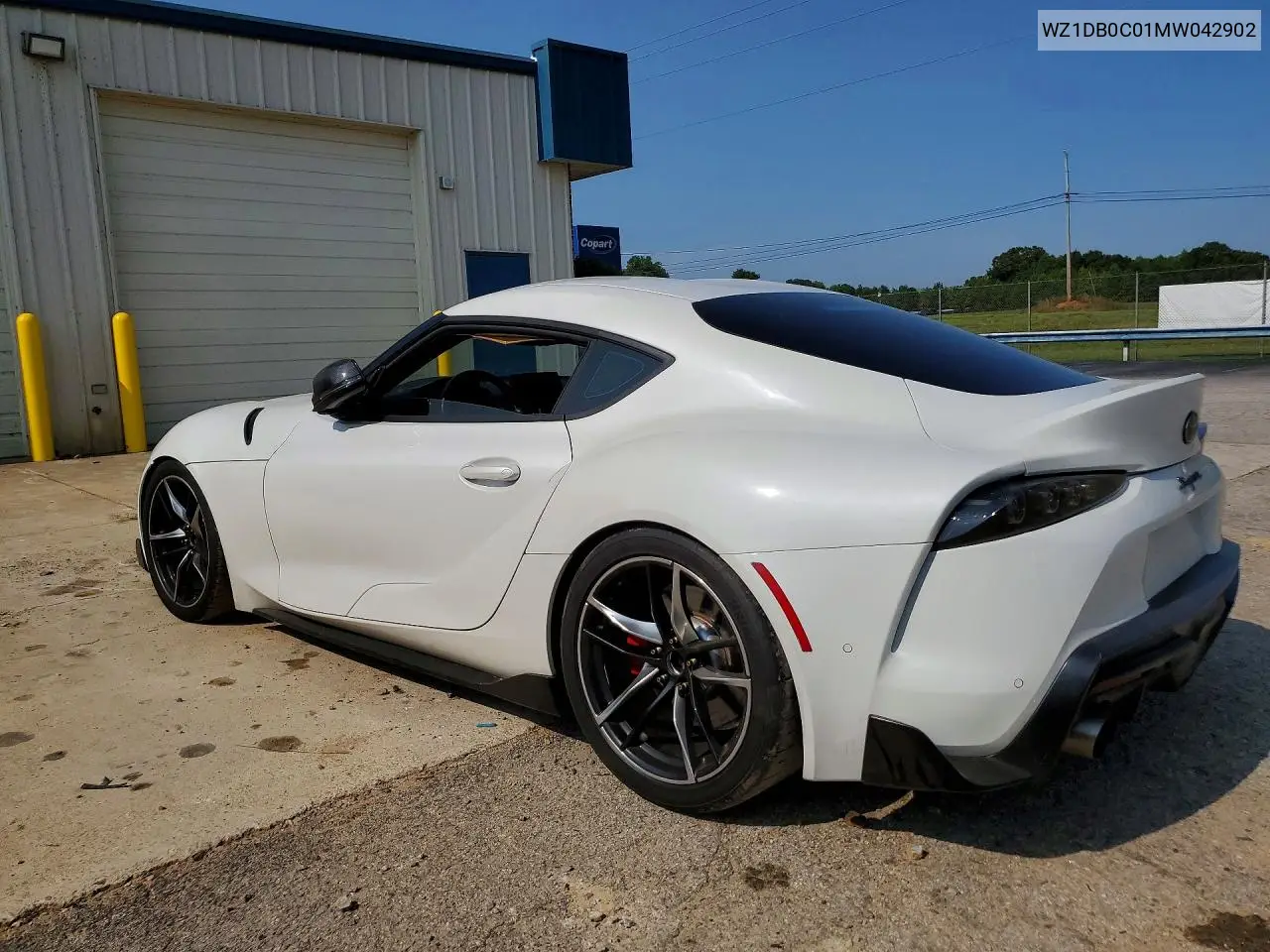 2021 Toyota Gr Supra 3.0 Premium VIN: WZ1DB0C01MW042902 Lot: 58908776
