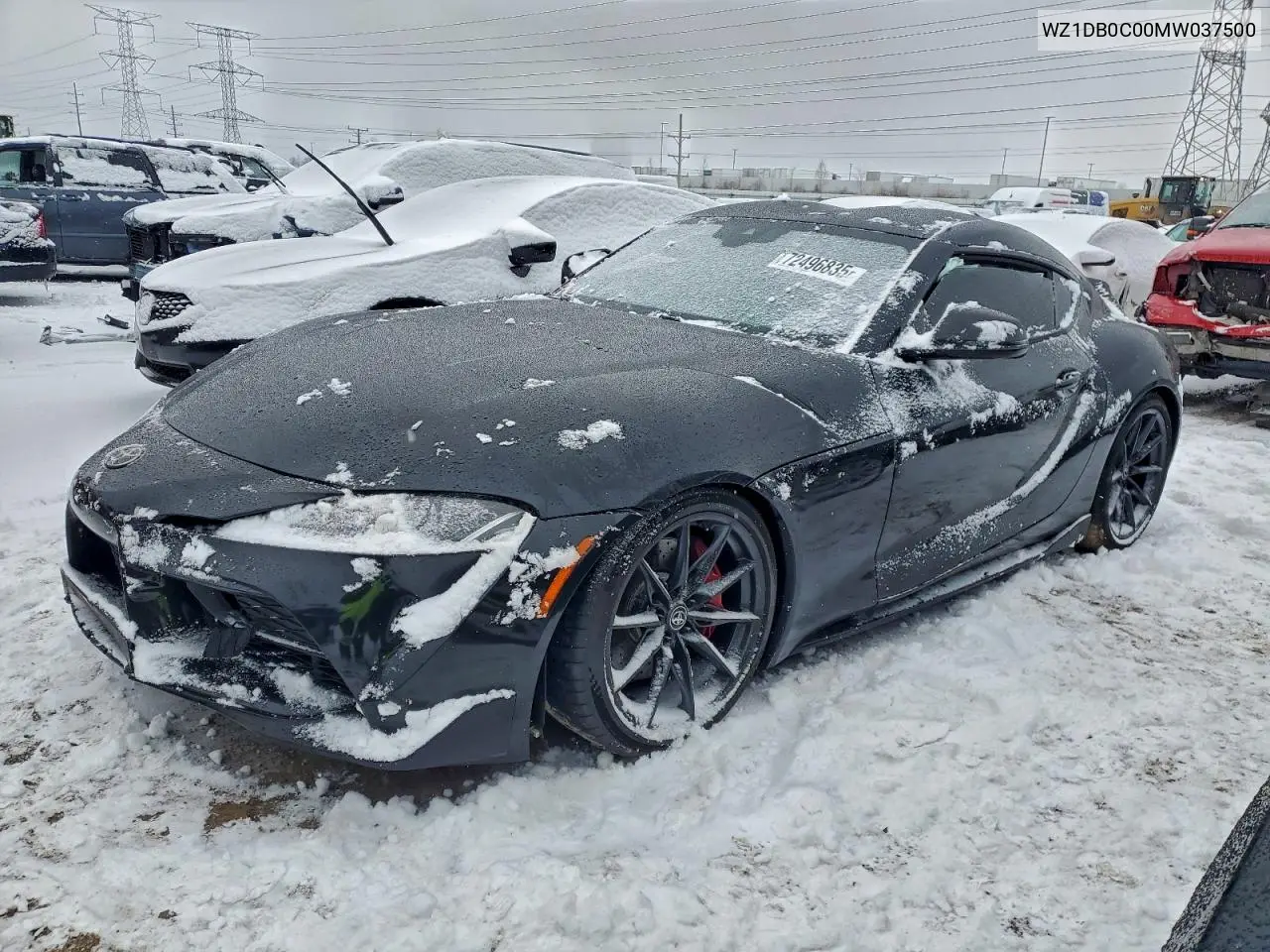 2021 Toyota Gr Supra A91 Edition VIN: WZ1DB0C00MW037500 Lot: 72496835