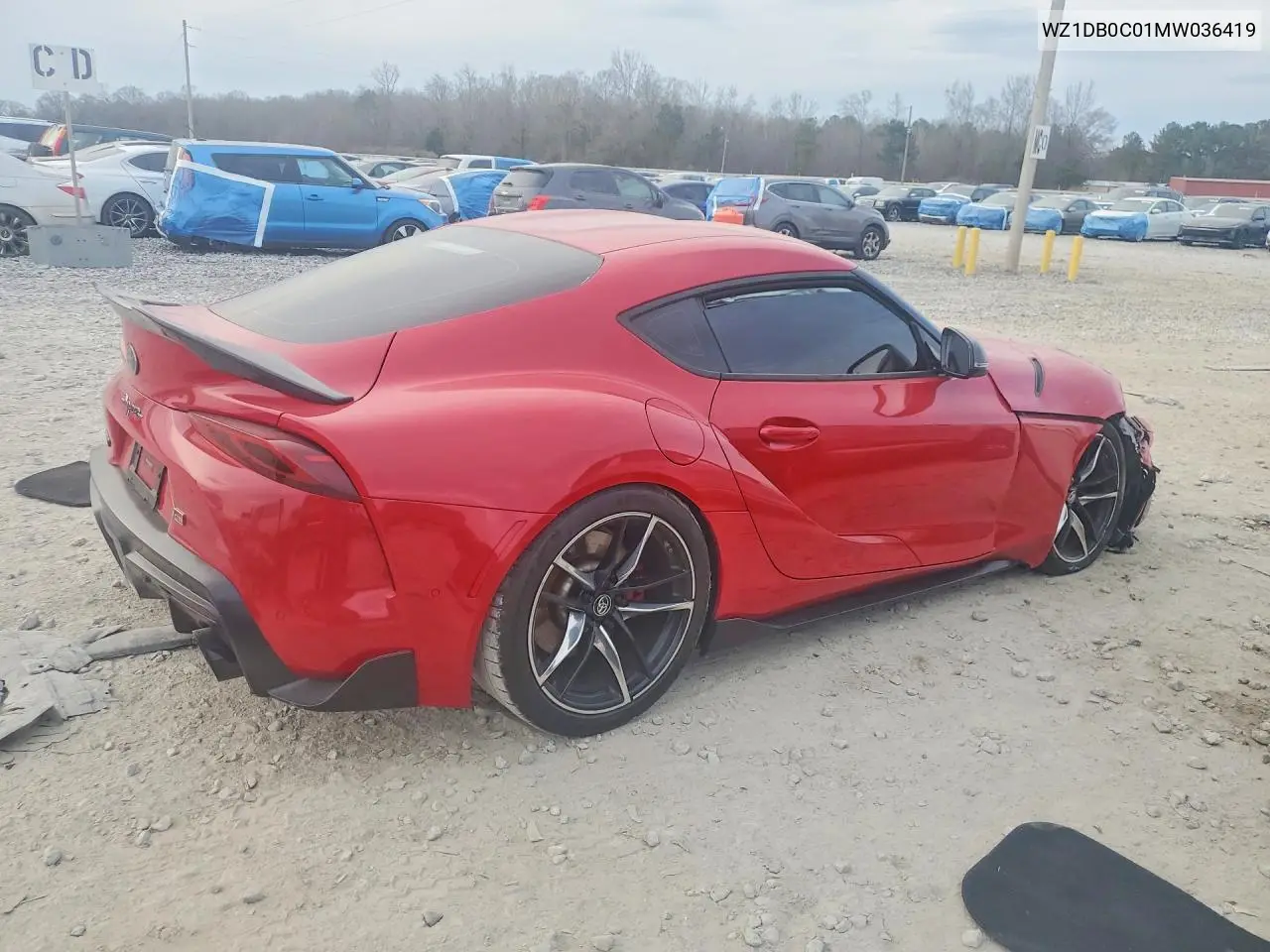 2021 Toyota Supra Base VIN: WZ1DB0C01MW036419 Lot: 77026915