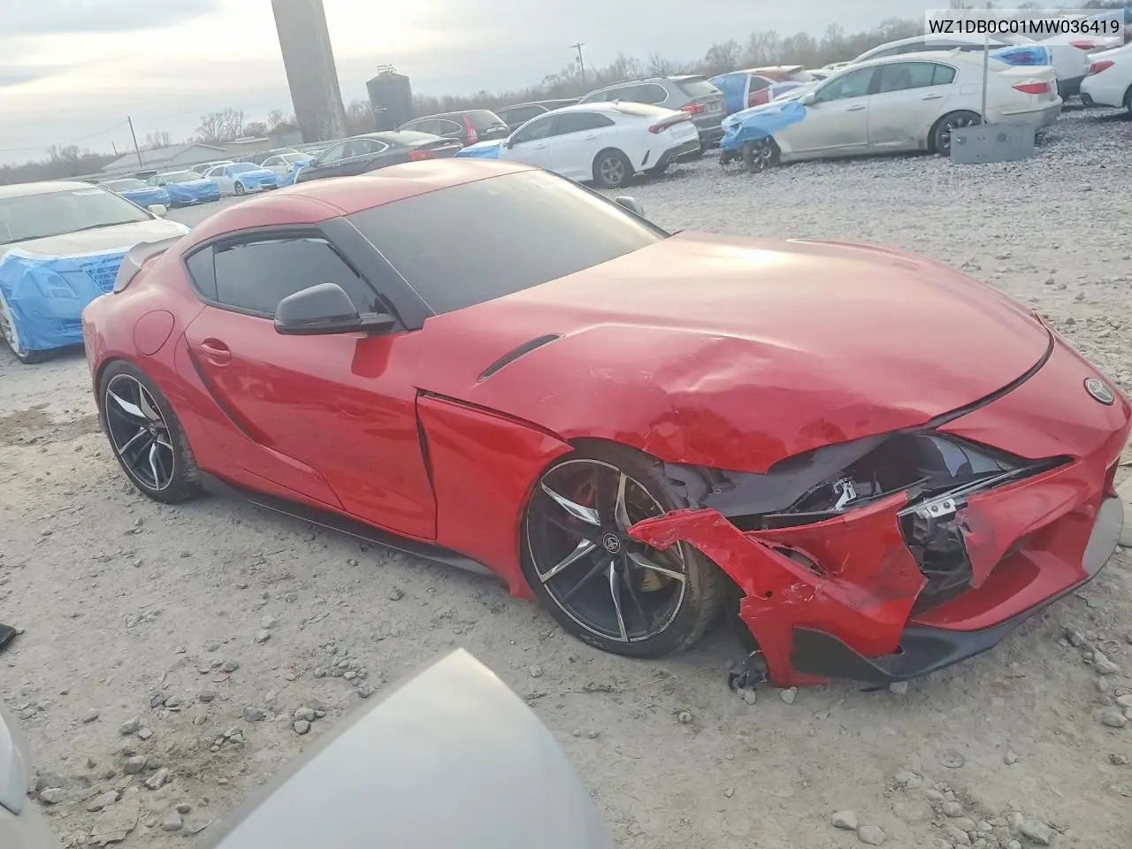 2021 Toyota Supra Base VIN: WZ1DB0C01MW036419 Lot: 77026915